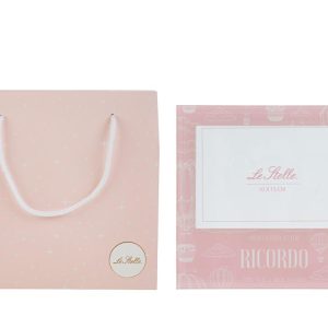 P/FOTO VETRO ROSA 18x17CM C/SHOPPER 156641