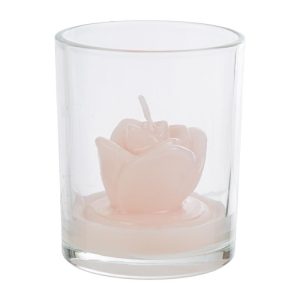 BICCHIERE CANDELA LIGHT PINK d.6xh.7,5CM C/SHOPPER 13692 PZ. 3