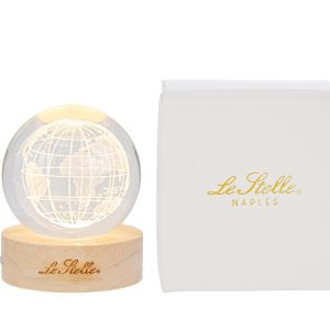 LAMPADA GLOBO VETRO MONDO USB d. 6 CM. C/ASTUCCIO