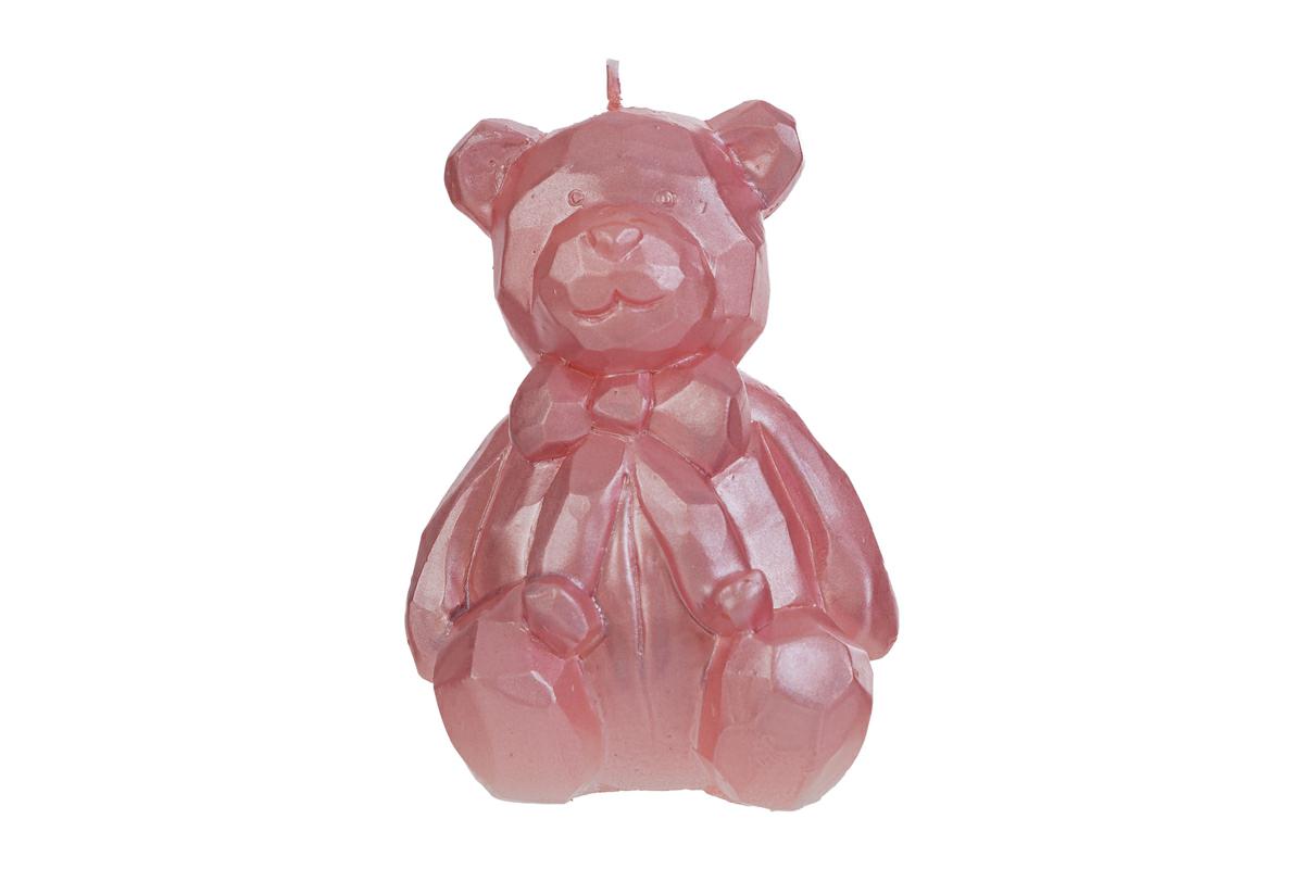 CANDELA ORSETTO 7,5x8xh.11 CM. COL. ROSA C/SHOPPER 13693 PZ. 3