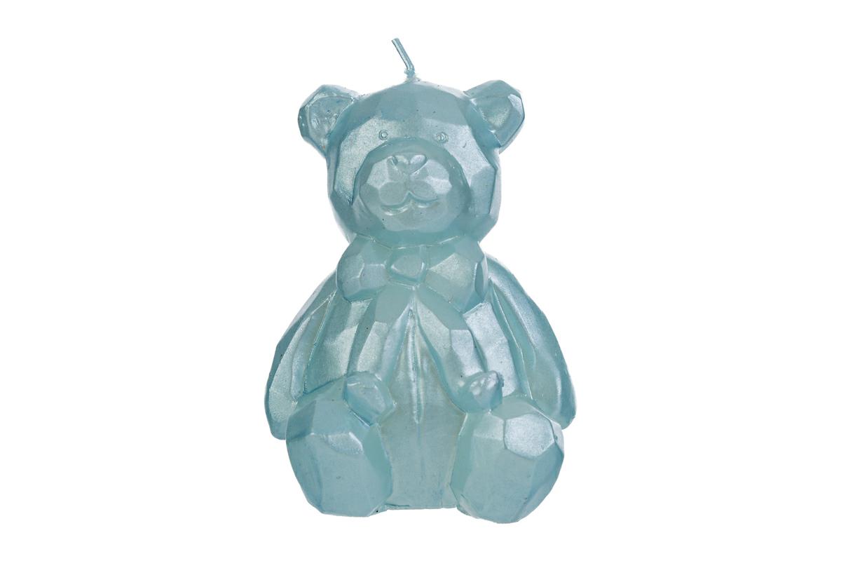 CANDELA ORSETTO 7,5x8xh.11 CM. COL. CELESTE C/SHOPPER 13693 PZ. 3