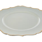 VASSOIO NATALIZIO MELAMINA PANNA/ORO d. 33 CM. PZ. 6 - immagine 3