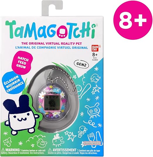 Bandai – Tamagotchi -Flower Perfume schermo a colori, 3 pulsanti e giochi – Animale interattivo – 3296580428007- 42983 - immagine 2