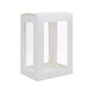 SCATOLINO CARTA FINESTRE PVC 12x10xh.18CM Pz. 10