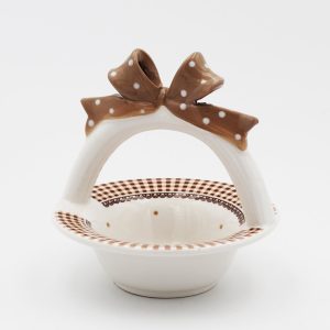 Bomboniera cestino tondo cuore Pz.1