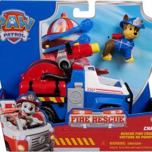 Paw Patrol Fire Rescue – Veicolo Antincendio di Chase con Personaggio e Lanciamissili – 681147061200