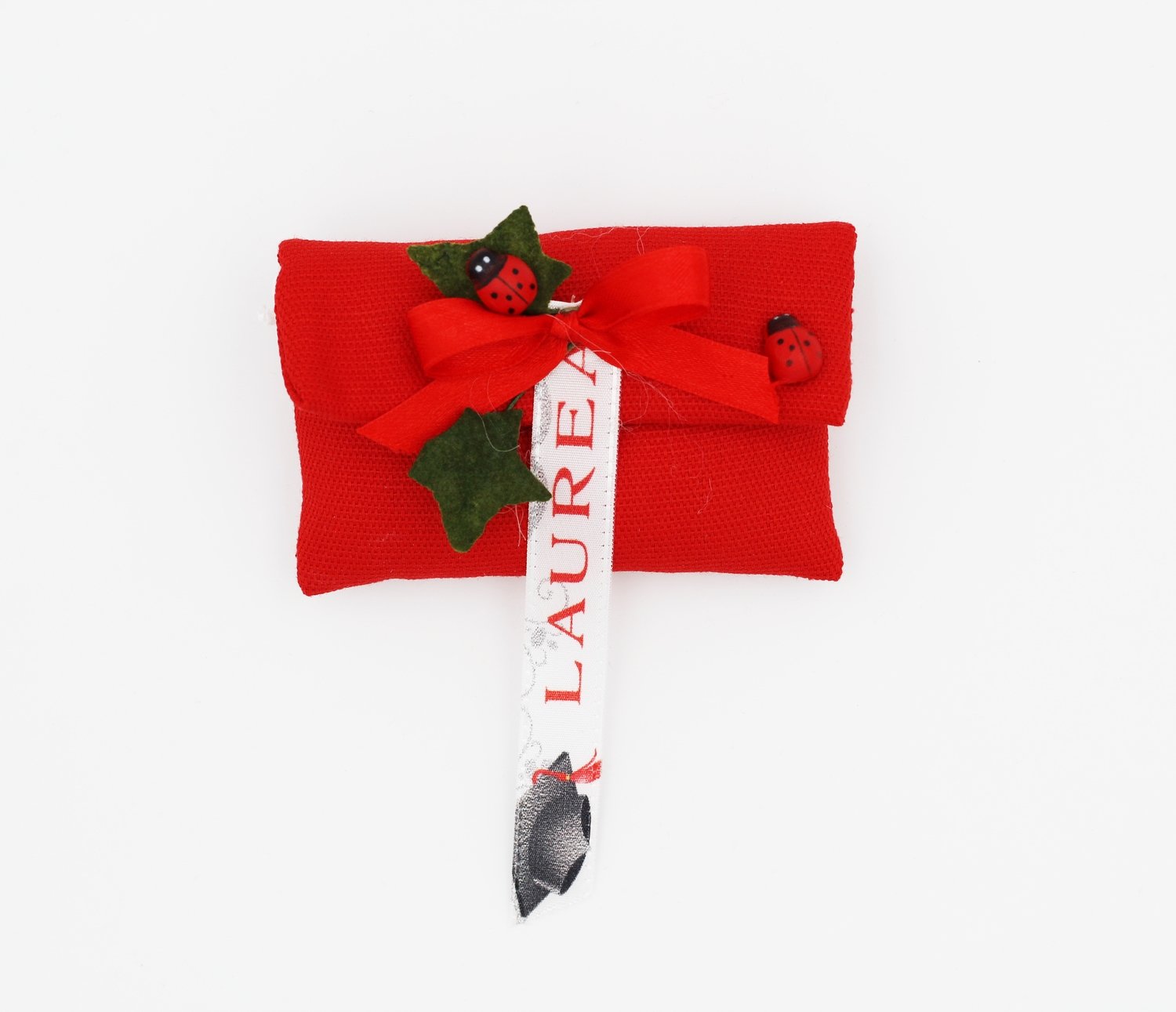 Bustina cotone piquet laurea confezione da pezzi 25 - immagine 2