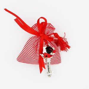 Sacchetto piccolo con righe rosse Pz.24