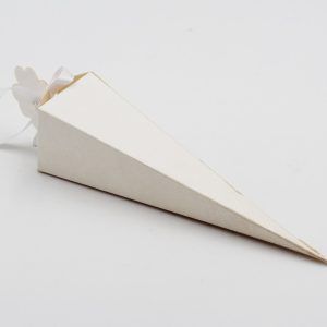 Cono quadrato matalassè bianco Pz. 10