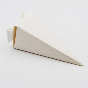 Cono fondo e coperchio con foro matalassè bianco Pz.10