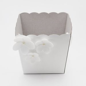 Scatolo vaso contenitore white confezioni da pz. 10