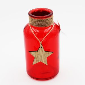 Bomboniera in vetro vasetto natale Pz. 1