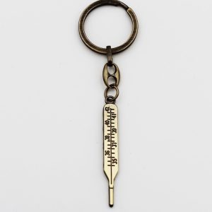 Portachiavi termometro medio retrò bronze Pz.12