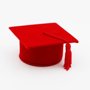 Tocco laurea rosso portaconfetti Pz.12