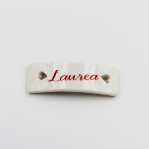 Bomboniera in porcellana targhetta laurea Pz. 1