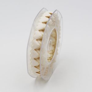 Furlanis nastro cuore imbottito avorio colore 35 Mt. 5