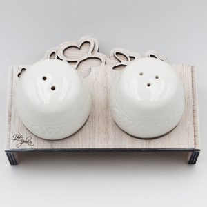Bomboniera in ceramica set sale e pepe Pz.1