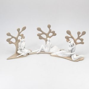 Bomboniera in resina coppia three life Pz.3