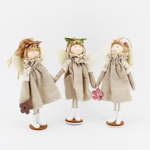 Bomboniera in tessuto angeli Pz.3