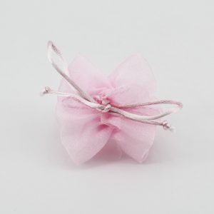 Tubolare porta confetti con tirante rosa Pz.10