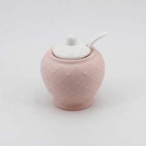 Bomboniera Ilary Queen zuccheriera rosa e bianco Pz.1