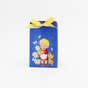 Scatola fustellata blu Pz.25