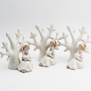 Bomboniera albero con principessa in porcellana Pz.3