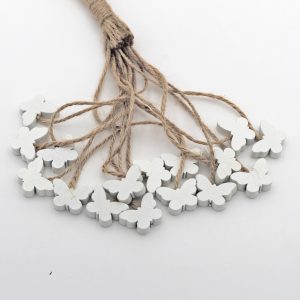 Set farfalle con cordino juta Pz. 6