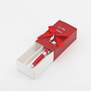 Bomboniera box laurea con penna Pz.1