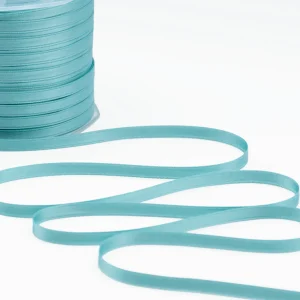 Furlanis nastro di raso blu salvia colore 117 mm.6 Mt.100