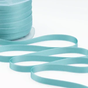 Furlanis nastro di raso blu salvia colore 117 mm.10 Mt.100