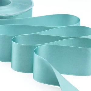 Furlanis nastro di raso blu salvia colore 117 mm.48 Mt.25