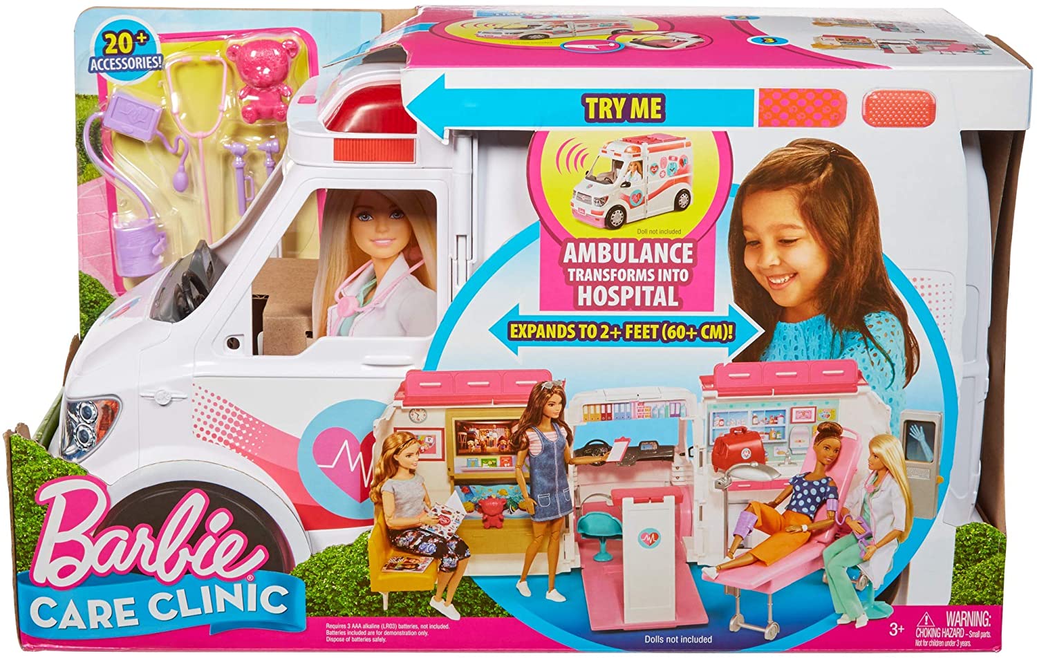 Barbie Ambulanza, Trasformabile in Clinica Mobile,FRM19