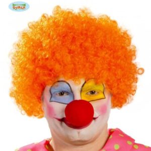 Parrucca CLOWN-PAGLIACCIO RICCIA ARANCIO- GUIRCA 4157