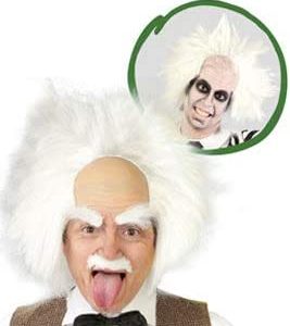 PARRUCCA UOMO BIANCA SCIENZIATO PAZZO/EINSTEIN