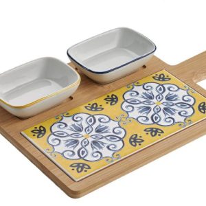 Tagliere Maiolica C/2 Ciot. 30 x 19 x 3,5 cm.