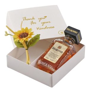 Box Degustazione con girasole 10 x 12 + Liquore 50 ml.