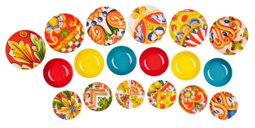 Excelsa Caltagirone Servizio Piatti Da tavola 18 Pezzi - immagine 3