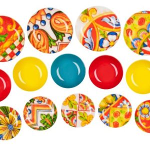 Excelsa Caltagirone Servizio Piatti Da tavola 18 Pezzi