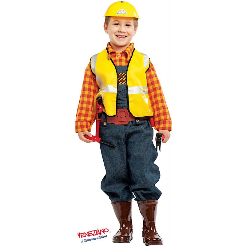 Costume Tuttofare Carpentiere- 3 anni 8033501483838 - immagine 2