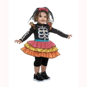 COSTUME HALLOWEEN – Linea Baby – BABY CATRINA 3-4 ANNI -8032684695847