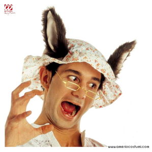 CUFFIA in stoffa-nonna di CAPPUCCETTO ROSSO/LUPO CATTIVO WIDMANN 8422L – 8003558842209