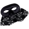 Domino con Bautta in pizzo nera – mascherina con veletta- FIORI PAOLO 74130- 8008092048209