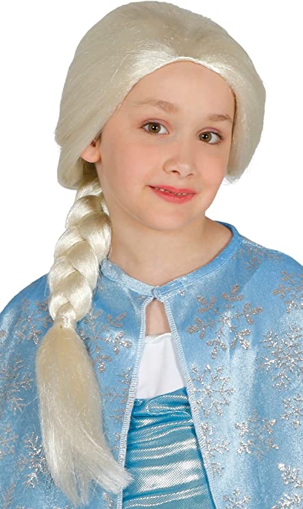Parrucca Bionda con Treccia tipo Frozen GUIRCA 8434077045763 - immagine 2