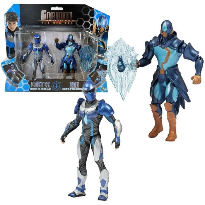 Gormiti The New Era – Carter e Aqu 15 cm – GRV19400 – 8056379174714 - immagine 3