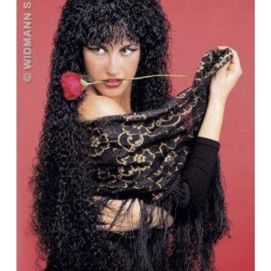 Parrucca GUAPA SPAGNOLA RICCIA NERA LUNGA – 8003558606900