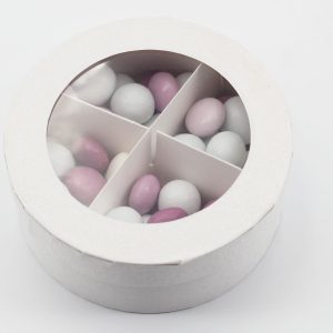 Astuccio tondo lamè con coperchio pvc 6 PZ