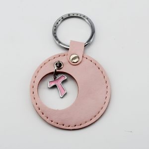 Portachiavi mini croce Tao rosa 12 pz