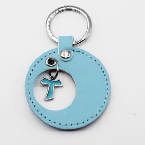 Portachiavi mini croce Tao celeste 12 pz