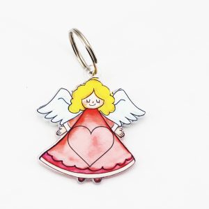 Portachiavi plexiglass personalizzabile 10 pz